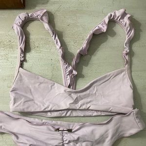 Lilac Boys & Arrows Ruffle Swim Suit